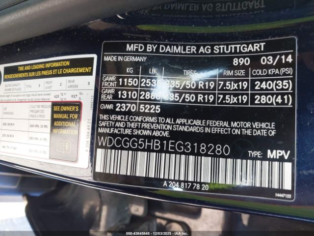 2014 MERCEDES-BENZ GLK 350 WDCGG5HB1EG318280 Photo 8