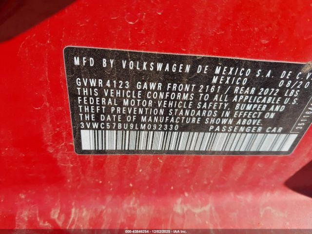 2020 VOLKSWAGEN JETTA 3VWC57BU9LM092330 Photo 8