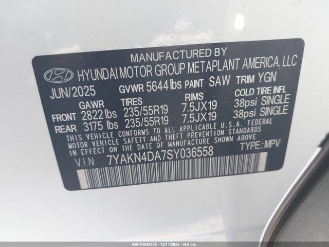 Hyundai Ioniq 5 Sel 2025 7YAKN4DA7SY036558 Image 9