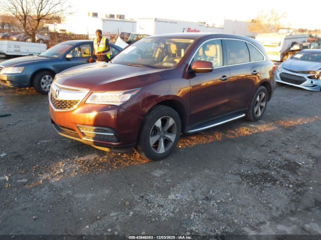 2014 ACURA MDX 5FRYD4H26EB012326 Photo 1