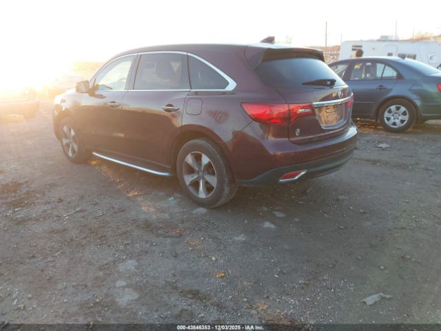 2014 ACURA MDX 5FRYD4H26EB012326 Photo 2