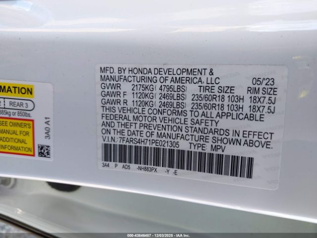 2023 HONDA CR-V 7FARS4H71PE021305 Photo 8