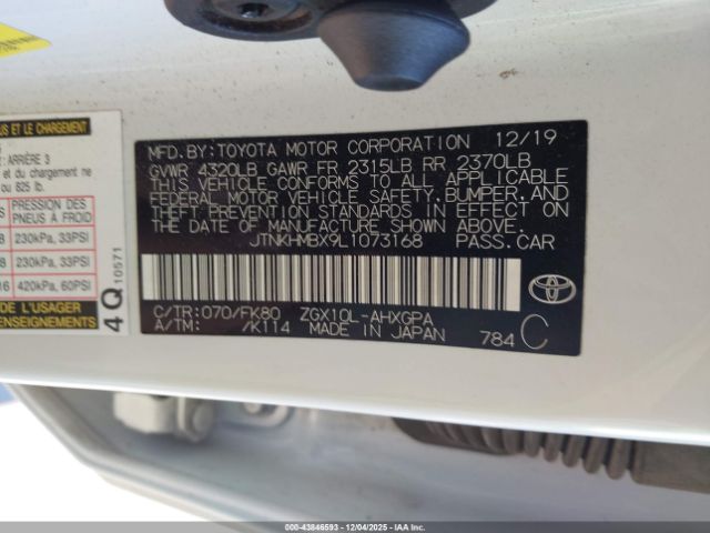 2020 TOYOTA C-HR JTNKHMBX9L1073168 Photo 8