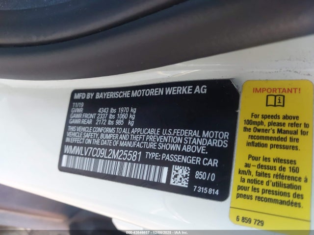 2020 MINI CLUBMAN WMWLV7C09L2M25581 Photo 8