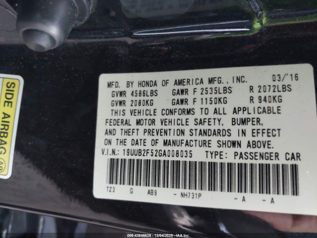 2016 ACURA TLX 19UUB2F52GA008035 Photo 8