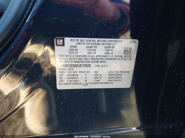 Buick Envision Fwd Essence 2020 LRBFXCSA0LD179620 Image 9
