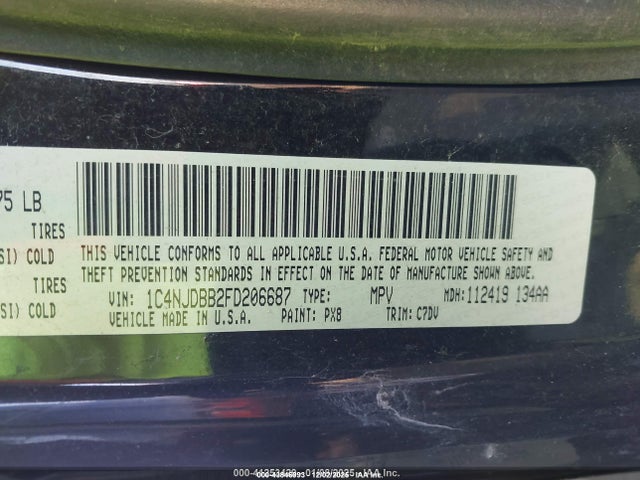 Aukcja sprzedaży 2015 Jeep Compass Sport, vin: 1C4NJDBB2FD206687, numer aukcji: 43846993