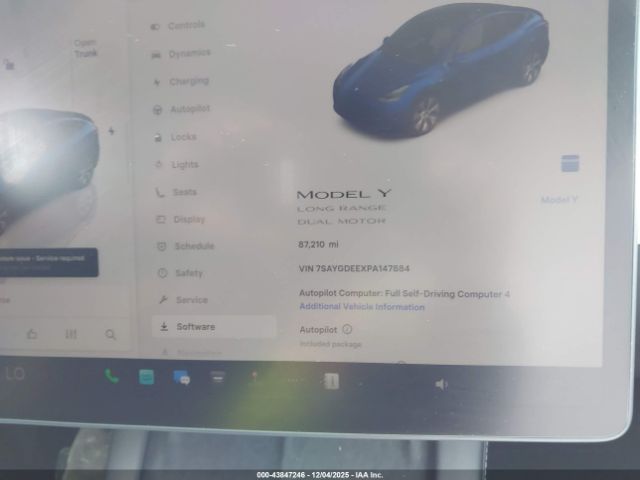 2023 TESLA MODEL Y 7SAYGDEEXPA147884 Photo 6