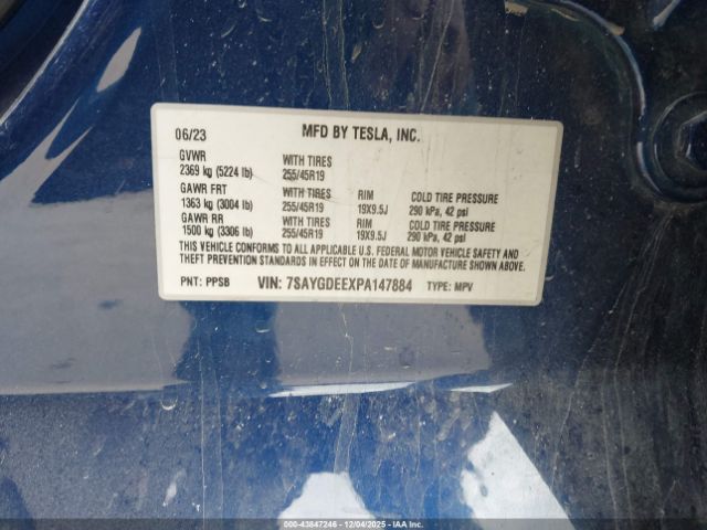 2023 TESLA MODEL Y 7SAYGDEEXPA147884 Photo 8