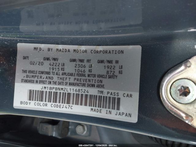 2020 MAZDA MAZDA3 JM1BPBNM2L1168524 Photo 8
