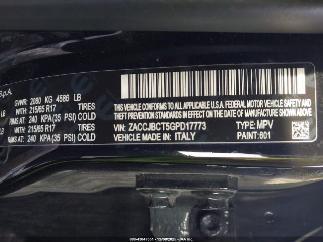 2016 JEEP RENEGADE ZACCJBCT5GPD17773 Photo 8