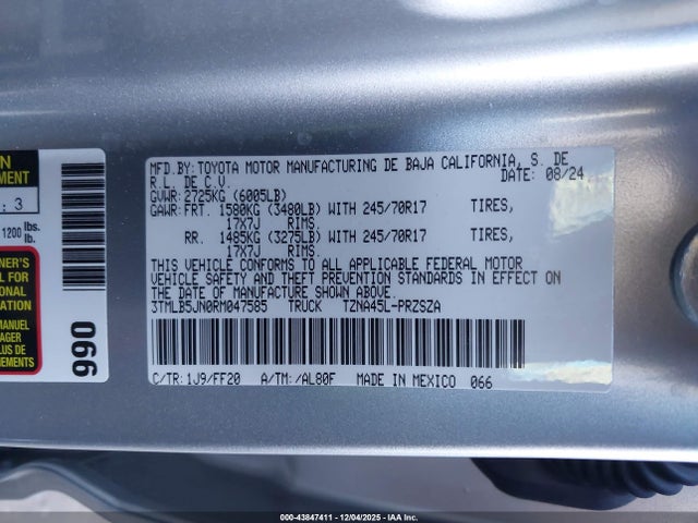 3TMLB5JN0RM047585 Toyota Tacoma Sr5