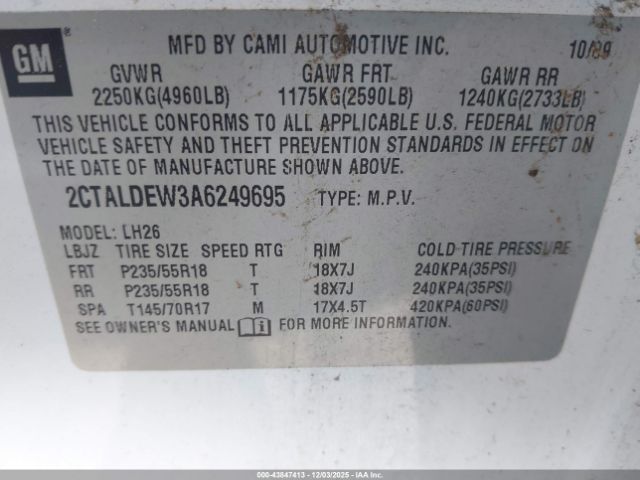 2010 GMC TERRAIN 2CTALDEW3A6249695 Photo 8
