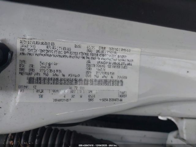 2016 FORD FOCUS 1FADP3F28GL272382 Photo 8