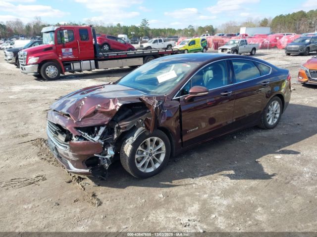 2019 FORD FUSION HYBRID 3FA6P0MU4KR267850 Photo 1