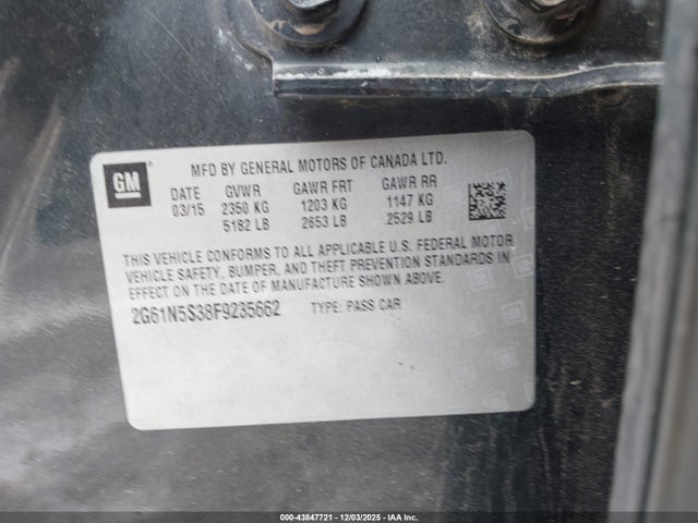 2015 CADILLAC XTS 2G61N5S38F9235662 Photo 8