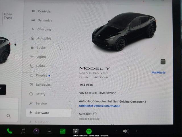 2021 TESLA MODEL Y 5YJYGDEEXMF302056 Photo 6