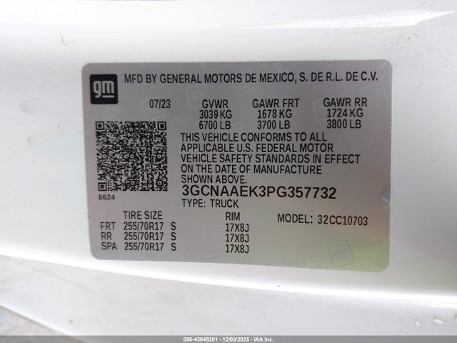 Chevrolet Silverado 2023 3GCNAAEK3PG357732 Image 19