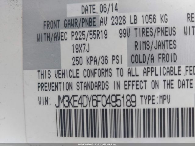 2015 MAZDA CX-5 JM3KE4DY6F0495189 Photo 8