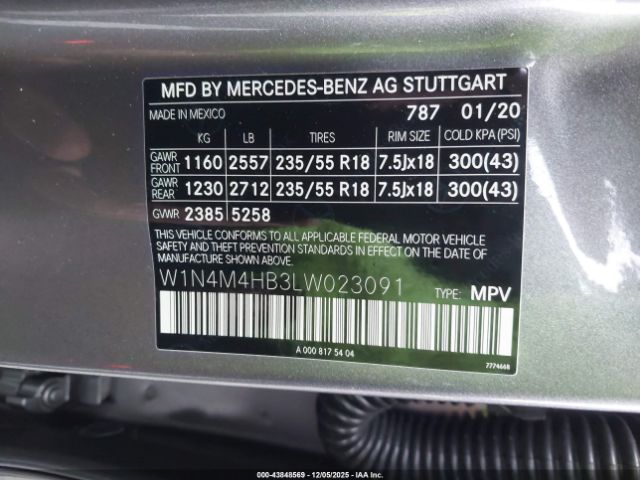 2020 MERCEDES-BENZ GLB 250 W1N4M4HB3LW023091 Photo 8