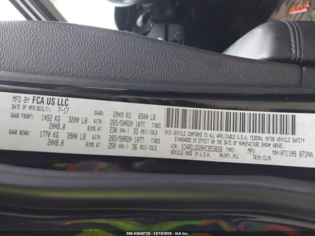 2017 DODGE DURANGO 1C4RDJDG9HC953826 Photo 8