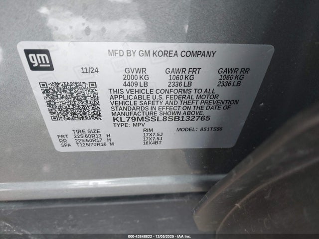 2025 CHEVROLET TRAILBLAZER KL79MSSL8SB132765 Photo 8