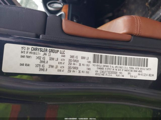 2013 JEEP GRAND CHEROKEE 1C4RJFCT3DC655920 Photo 8