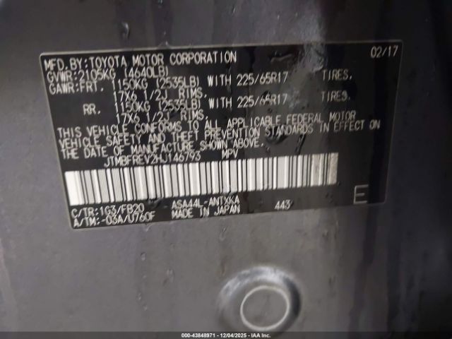 2017 TOYOTA RAV4 JTMBFREV2HJ146793 Photo 8