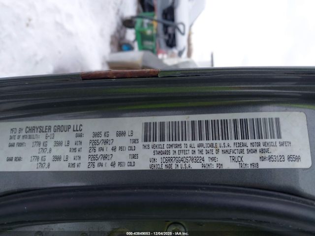 2013 RAM 1500 1C6RR7GG4DS703224 Photo 8