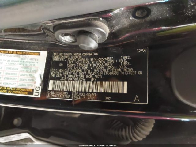 2007 LEXUS GX 470 JTJBT20X770135296 Photo 8