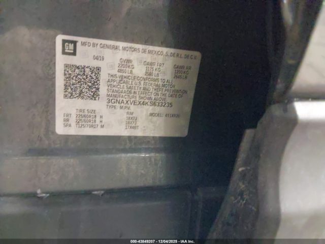 2019 CHEVROLET EQUINOX 3GNAXVEX4KS633235 Photo 8