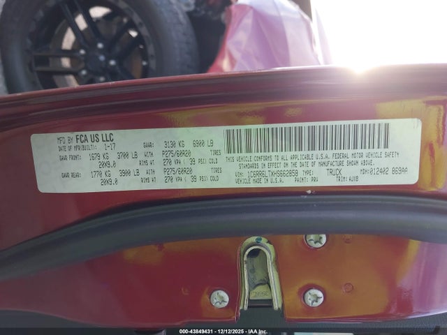 Продажа на аукционе авто 2017 Ram 1500 Lone Star Silver  4x2 5'7 Box, vin: 1C6RR6LTXHS662858, номер лота: 43849431