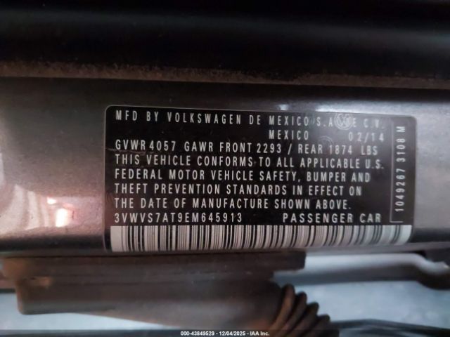 2014 VOLKSWAGEN BEETLE 3VWVS7AT9EM645913 Photo 8