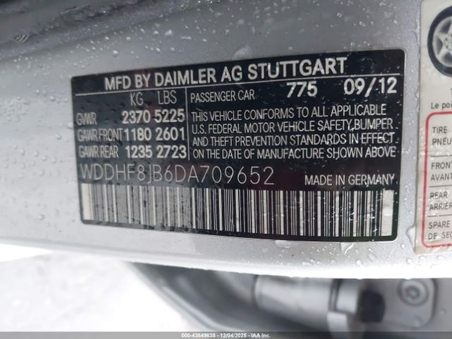 2013 MERCEDES-BENZ E 350 WDDHF8JB6DA709652 Photo 8