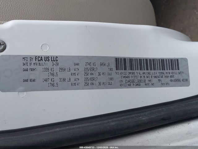 2020 DODGE GRAND CARAVAN 2C4RDGBG1LR203102 Photo 8