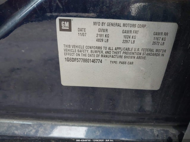 2008 CADILLAC CTS 1G6DF577880146774 Photo 8