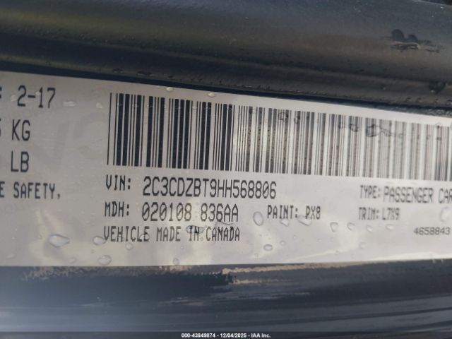 2017 DODGE CHALLENGER 2C3CDZBT9HH568806 Photo 8