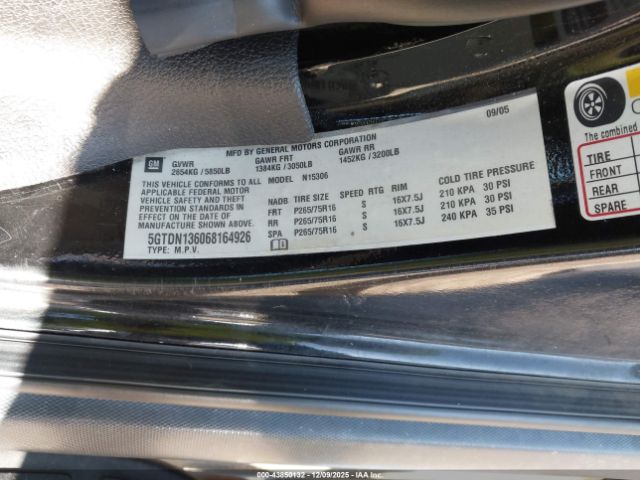 2006 HUMMER H3 SUV 5GTDN136068164926 Photo 8