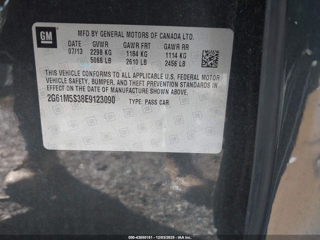 2014 CADILLAC XTS 2G61M5S38E9123090 Photo 8