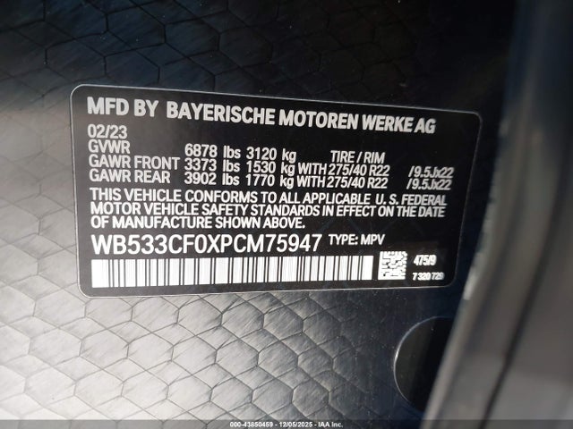 BMW IX M60 2023 WB533CF0XPCM75947 Image 9