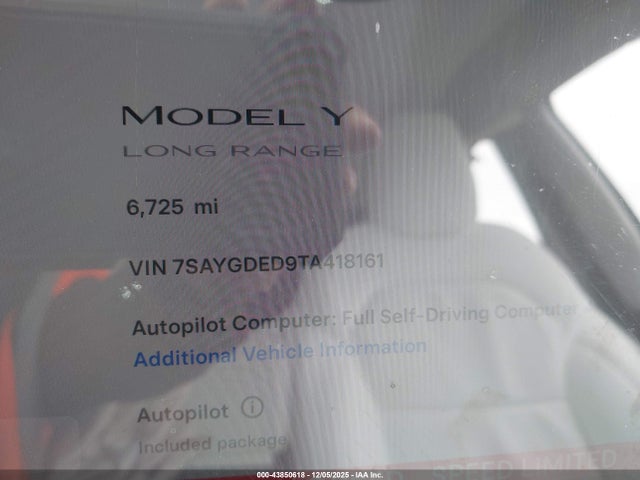 2026 TESLA MODEL Y 7SAYGDED9TA418161 Photo 6