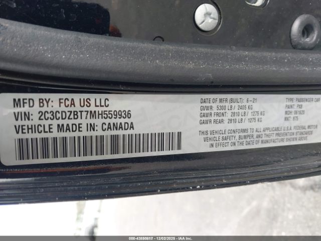 2021 DODGE CHALLENGER 2C3CDZBT7MH559936 Photo 8