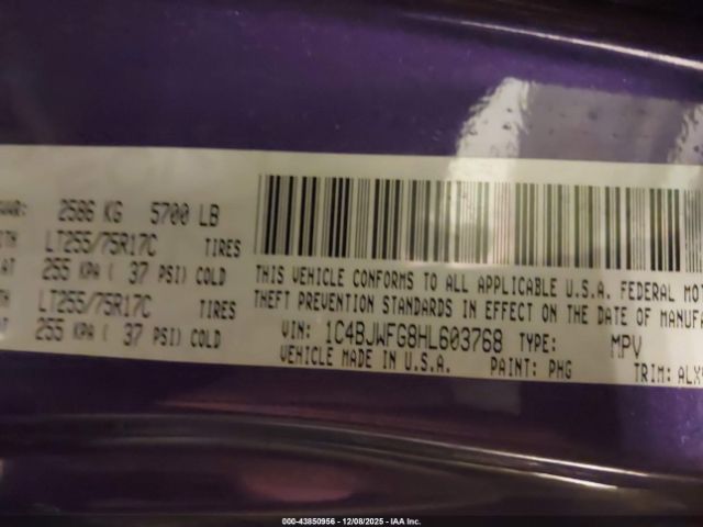 2017 JEEP WRANGLER UNLIMITED 1C4BJWFG8HL603768 Photo 8