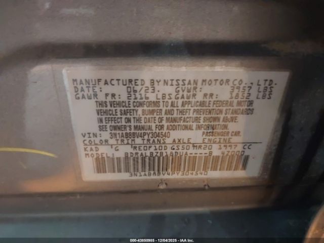 2023 NISSAN SENTRA 3N1AB8BV4PY304540 Photo 8