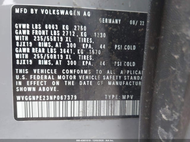 2022 VOLKSWAGEN ID.4 WVGGNPE23NP067379 Photo 8