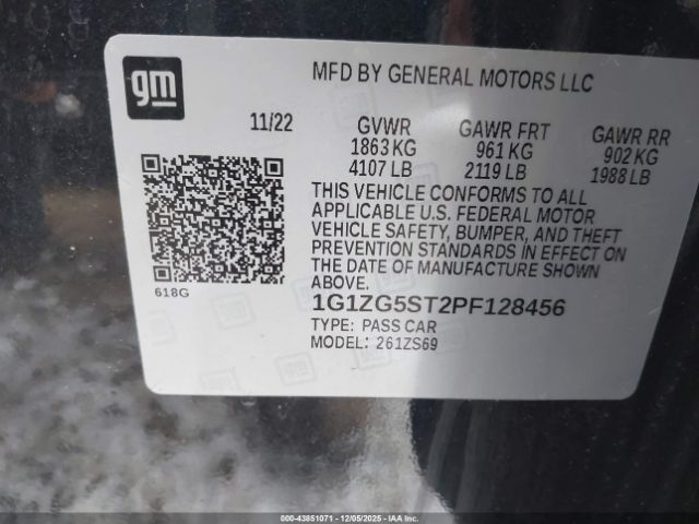 2023 CHEVROLET MALIBU 1G1ZG5ST2PF128456 Photo 8