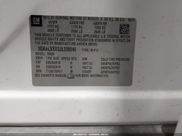 2018 GMC TERRAIN 3GKALXEX0JL208849 Photo 8