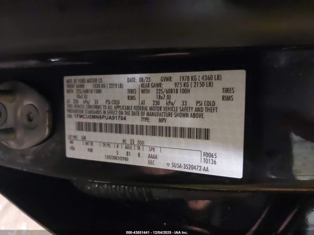 Ford Escape St-line 2023 1FMCU0MN8PUA91704 Image 9
