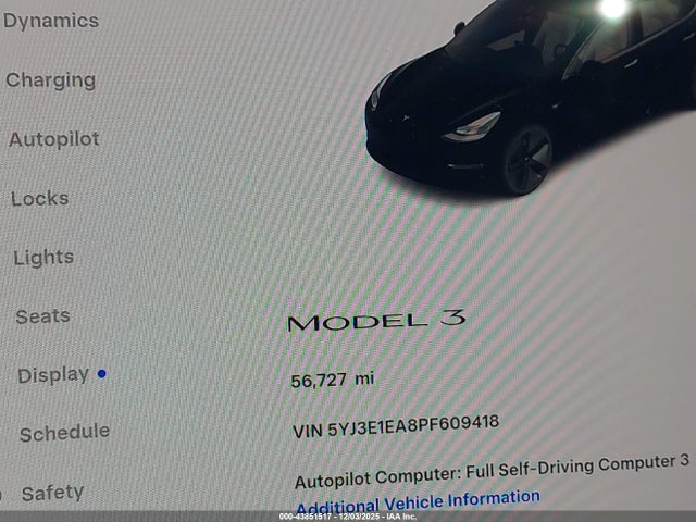 Tesla Model 3 Rear-wheel Drive 2023 5YJ3E1EA8PF609418 Image 16