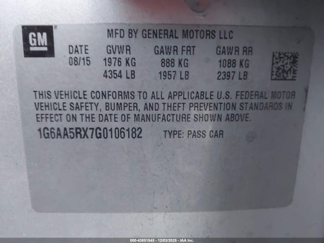 2016 CADILLAC ATS 1G6AA5RX7G0106182 Photo 8